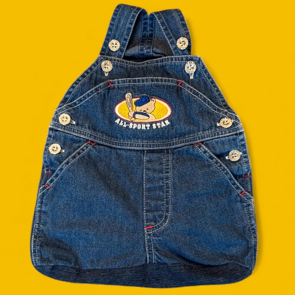 All-Star Denim Diaper Tote Bag Vintage Overalls Baby Shower Gift